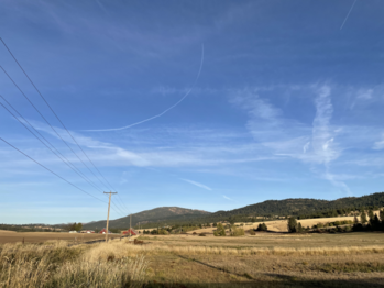 Mica Peak as seen from the eastern edge of Mica from Belmont Road.