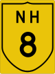 National Highway 8 shield}}