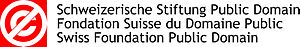 Logo der Schweizerischen Stiftung Public Domain / Logo de la Fondation Suisse du Domaine Public / Logo of the Swiss Foundation Public Domain