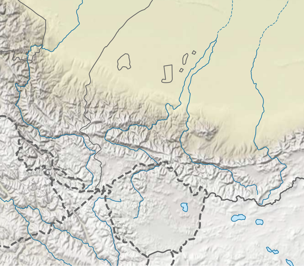 加勒万河在喀喇昆仑走廊和阿克赛钦的位置