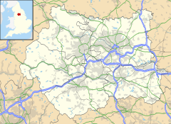 Whinmoor is located in West Yorkshire