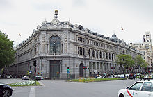 View of the Bank of Spain.