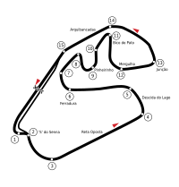 Layout of the Autódromo José Carlos Pace