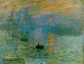 《印象·日出》，1872年，收藏于巴黎玛摩丹美术馆