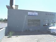 The Clement's Garage was built in 1934. The structure is listed as historical by the Gilbert Heritage District.