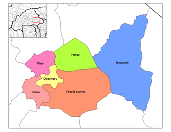 Matiacoali Department location in the province