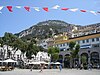 View of Grand Casemates Square, looking northwest towards the Rock of Gibraltar (2007)