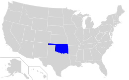 Creek language spread in the United States.