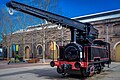 Locomotive Crane Display at Innovation Plaza