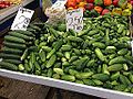 Fresh pickling cucumbers for sale in Kraków