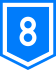 Route 8 shield}}