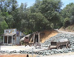 A scene in Rough and Ready near the Historic Toll House