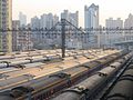 Image 18A coach yard in Shanghai, China (from Rail yard)