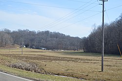 Along State Route 325 in the township's far south