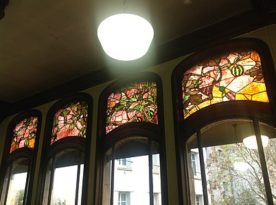 Dining room windows by Jacques Grüber
