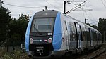 Z 50000 in the new Île-de-France Mobilités livery on Transilien Line H at Bessancourt station