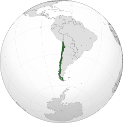 智利社会主义共和国在南美洲的位置