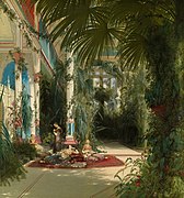 Carl Blechen - The Interior of the Palm House on the Pfaueninsel Near Potsdam - 1996.388 - Art Institute of Chicago