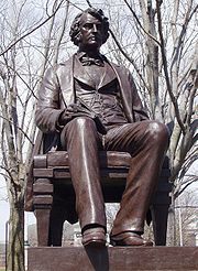 Statue by Anne Whitney in Harvard Square