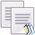 File:Edit-copy purple-Wikibooks.svg