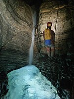 The second waterfall of the subterranean river Ichor.