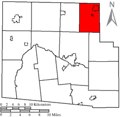 Location of Jackson Township, Hardin County, Ohio