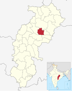 Location in Chhattisgarh