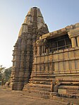 Closer view of the restored pinnacle and walls