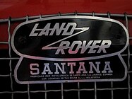 Land Rover Santana Series grille and back badge