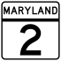 Maryland route marker