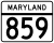 Maryland Route 859 marker