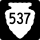 Secondary Highway 537 marker