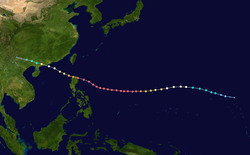 超强台风山竹的路径图