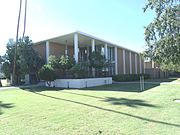 The Information Technology Department Building was built in 1959 and is located at 59 E. 1st St. It was built as the Mesa Public Library, it is an early example of post-World War II modern formalism architecture. It is listed in the Mesa Historic Property Register.