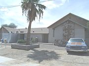 The First Mennonite Church of Sunnyslope was built in 1949 beside the older Mennonite Church Meetinghouse which was built in 1946. It is located at 9835 N. 7th Street, in the Sunnyslope section of Phoenix.