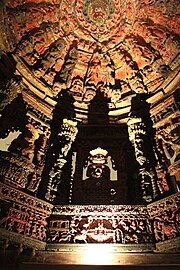 Inner view of the Wooden Mandap