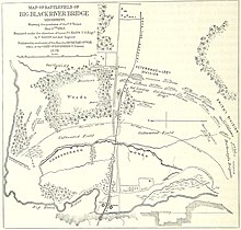 Sepia toned map shows the Battle of Big Black River Bridge, 17 May 1863