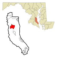 Location of Huntingtown, Maryland