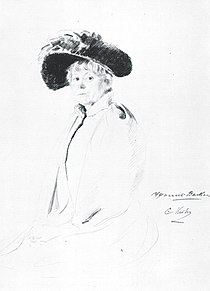 Portrait of Harriet Backer by Christian Krohg