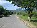 The early cobblestone road going into El Sauce