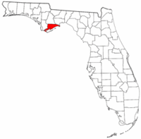 佛罗里达州富兰克林县地图