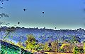 Hot air balloons are a common sight during late afternoons and dusk over Olivenhain, CA.