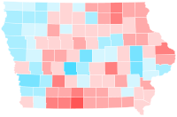 Trend in each Iowa county from 2016-2020