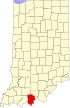 State map highlighting Perry County