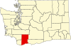 标示出斯卡梅尼亚县位置的地图