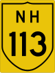 National Highway 113 shield}}