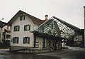 former railway station (closed 1950), current bus stop (1999)