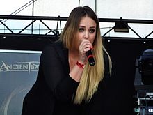 Sara Squadrani during Ancient Bards show at Made of Metal (Hodonín 17 August 2014)