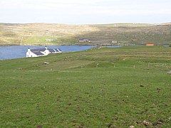 The head of Scutta Voe as seen from Gruting