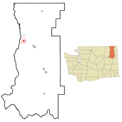 Location of Kettle Falls, Washington